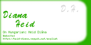 diana heid business card