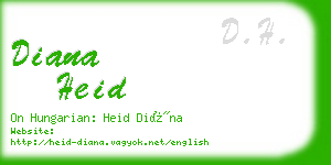diana heid business card